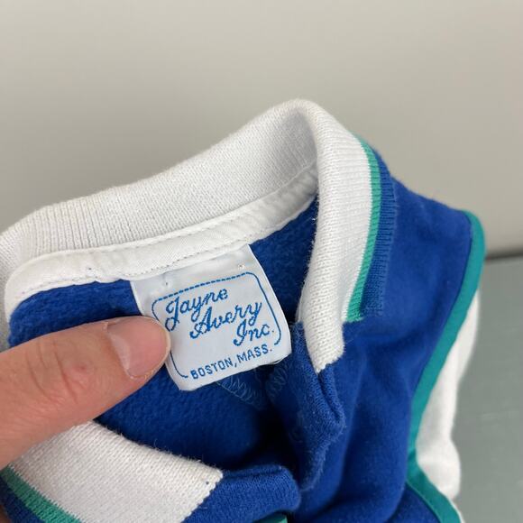 Vintage Jayne Avery Inc Blue Coverall 18 Months USA - Picture 5 of 8